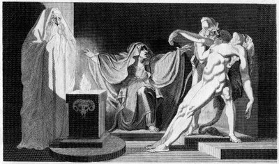 Saul e a bruxa de Endor, 1792 de Unbekannt