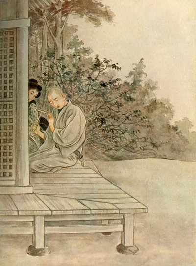 Sawaichi ... repetiu a invocação budista: Namu Amida Butsu, 1919. de Unbekannt
