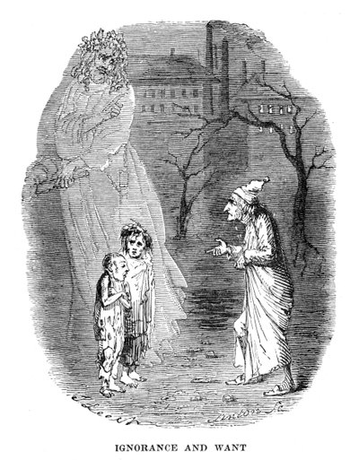 Cena de A Christmas Carol de Charles Dickens, 1843 de Unbekannt