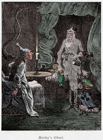 Cena de A Christmas Carol de Charles Dickens, 1843 de Unbekannt