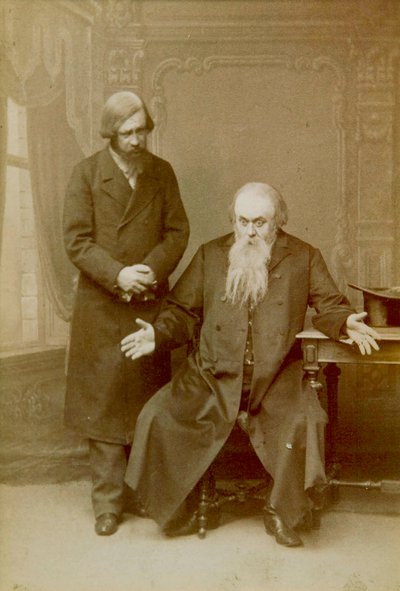 Cena da peça de Alexander Ostrovskys É um caso de família, Teatro Maly, Moscou, Rússia, 1892 de Unbekannt