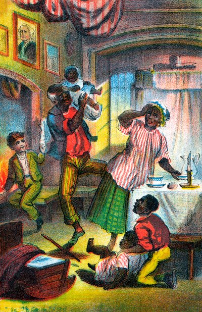 Cena de Harriet Beecher Stowes tio Toms Cabin, c1870 de Unbekannt
