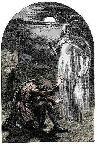 Cena de Shakespeares Hamlet, século XIX de Unbekannt