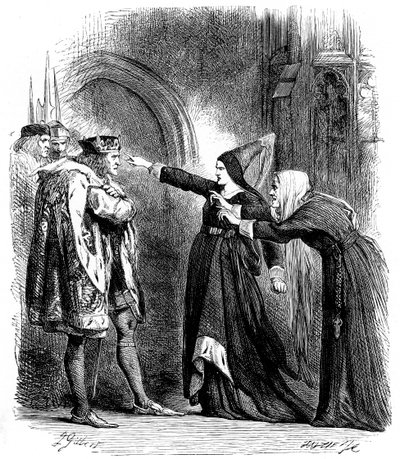 Cena de Shakespeares Ricardo III, 1591 c1858 de Unbekannt