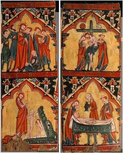 Cenas da Vida de Cristo: Prisão de Cristo, Cristo no Limbo, Descida da Cruz..., séc. de Unbekannt