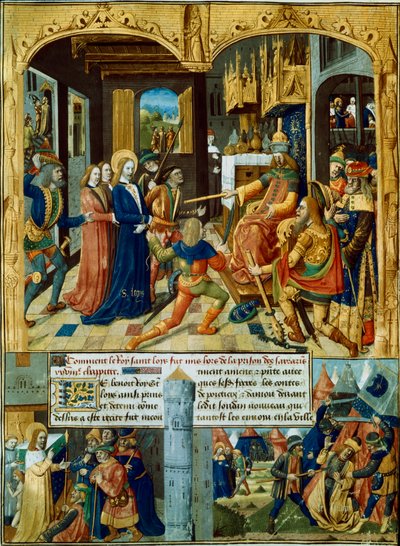 Cenas da sétima cruzada, 1248-1254, século XV de Unbekannt