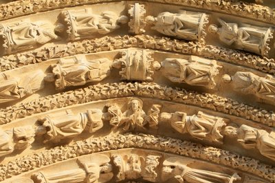 Esculturas. Catedral de St. Stephen, Bourges, França de Unbekannt