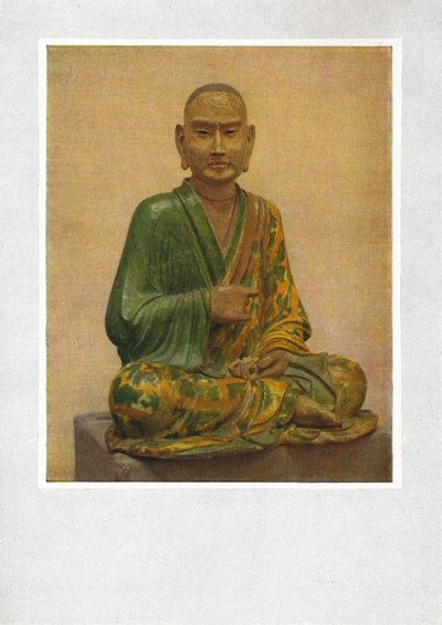 Figura assentada de uma dinastia Lohan - TAng, séculos 7 a 10 dC, 1936 de Unbekannt