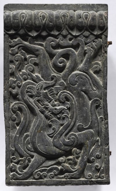 Seção de uma plataforma de caixão: Dragon, 550-577. de Unbekannt