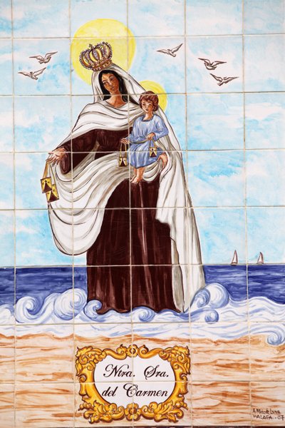 Painel de mosaico da Senora del Carmen Málagaææ æSpagne de Unbekannt