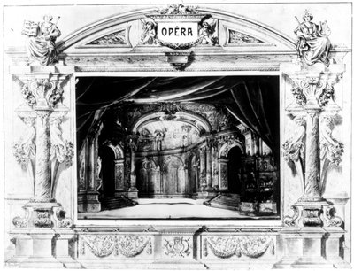 Cenografia para Mozarts Don Giovanni, 1875 de Unbekannt