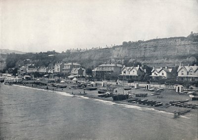 Shanklin - vista da praia e das alturas, 1895 de Unbekannt