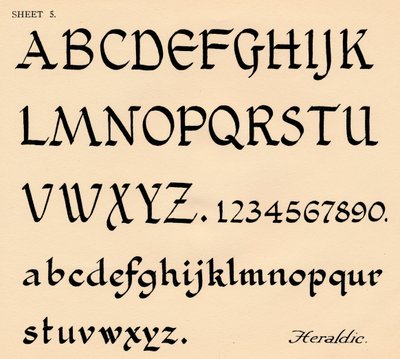Folha 5, de um portfólio de alfabetos, 1929 de Unbekannt