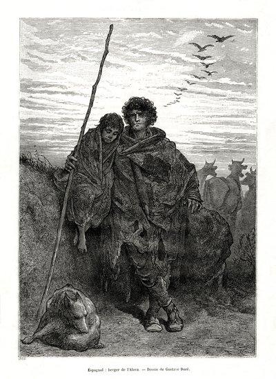 Pastor de Álava, Espanha, 1886 de Unbekannt