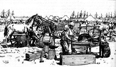 Shoeing Forge da artilharia de New South Wales em Suakim, c1885, 1902 de Unbekannt