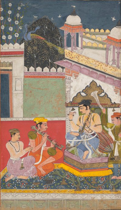 Shri Raga: Fólio de uma série ragamala Garland of Musical Modes, meados do século XVII. de Unbekannt