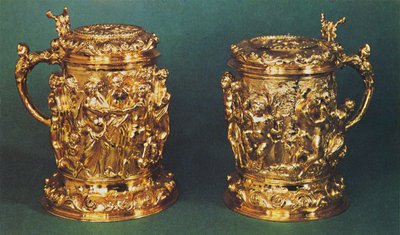 Canecas de prata dourada, c.1661, 1953 de Unbekannt
