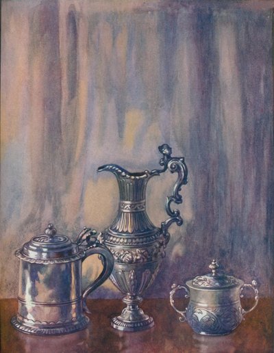 Caneca de prata, 1695, jarro, 1746, Cup and Cover, 1658, século c19th, 1920. de Unbekannt