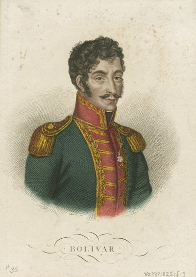 Simon Bolivar 1783-1830, 1825 de Unbekannt