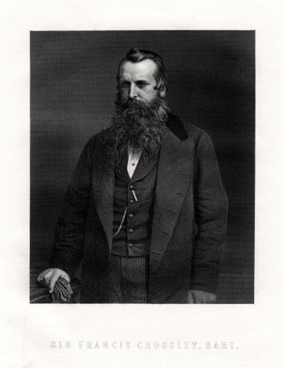 Sir Francis Crossley, fabricante inglês de tapetes, meados do século XIX de Unbekannt