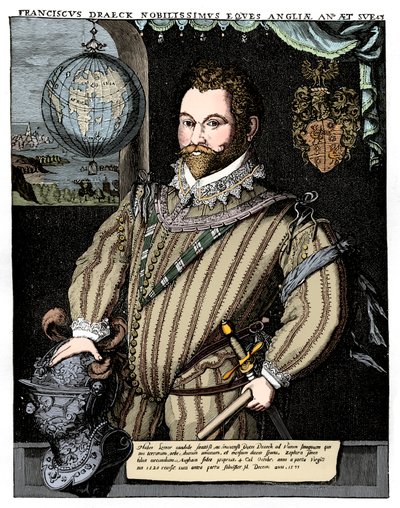 Sir Francis Drake, século XVI, 1910 de Unbekannt