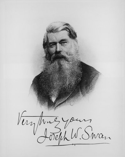 Sir Joseph Wilson Swan, cientista e inventor, c1900 de Unbekannt