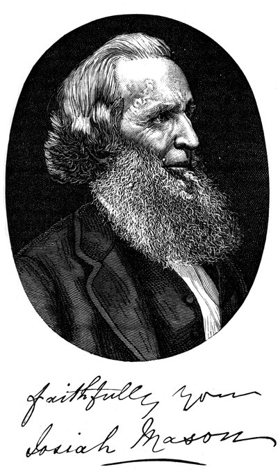 Sir Josiah Mason, fabricante inglês de canetas, c1880 de Unbekannt
