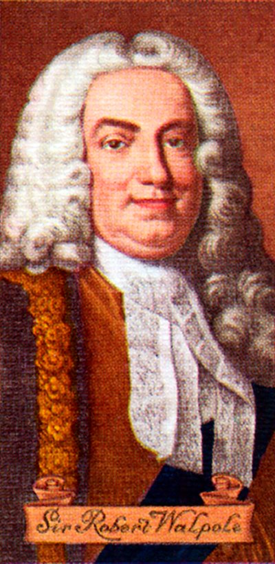 Sir Robert Walpole, tirado de uma série de cartões de cigarro, 1935 de Unbekannt