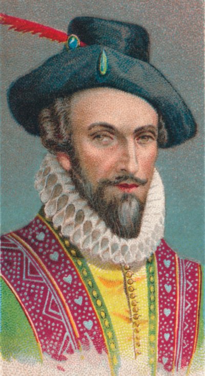 Sir Walter Raleigh, escritor inglês, poeta, cortesão, aventureiro e explorador, 1924 de Unbekannt