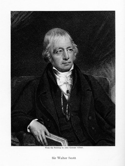 Sir Walter Scott, 1º Baronet, prolífico romancista e poeta escocês, século XIX de Unbekannt