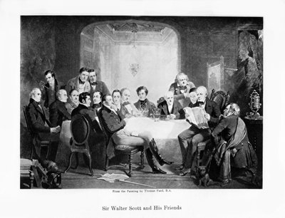 Sir Walter Scott e seus amigos, c1849 de Unbekannt