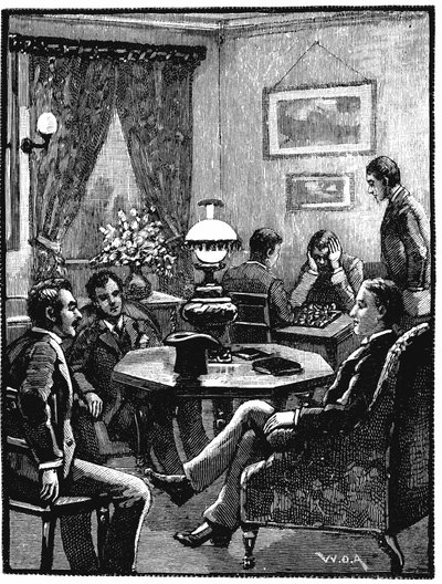 Sala de estar na YMCA, Exeter Hall, Londres, 1887 de Unbekannt