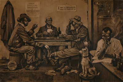 Esfolando o Cordeiro, c1910 de Unbekannt
