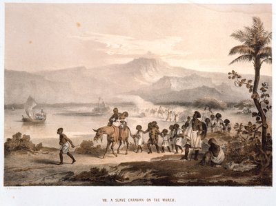 Comboio de escravos em março de 1852 de Unbekannt