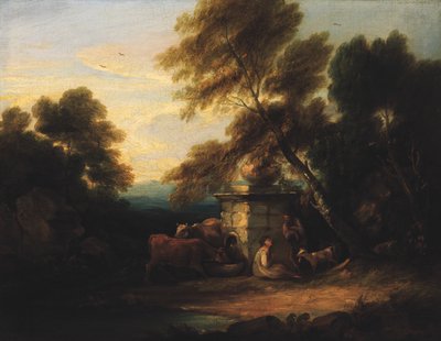 Pequena Paisagem, ca. 1750-1800. de Unbekannt