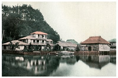 Pequeno hotel de verão, Kanazawa, Japão, 1904 de Unbekannt