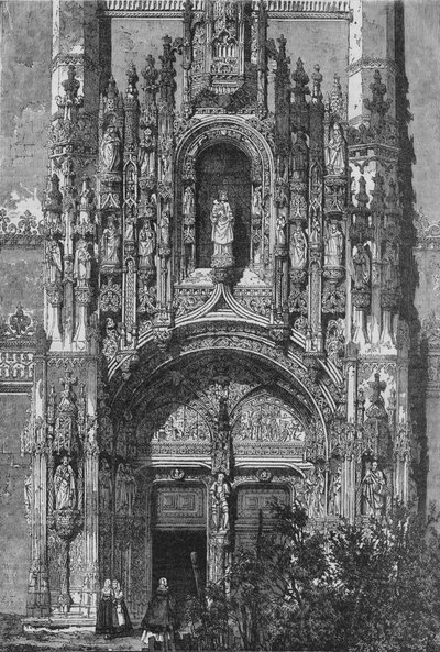 Frente Sul do Mosteiro de Santa Maria em Belém, c1890 de Unbekannt