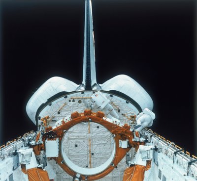 Astronauta do ônibus espacial no EVA, década de 1980 de Unbekannt