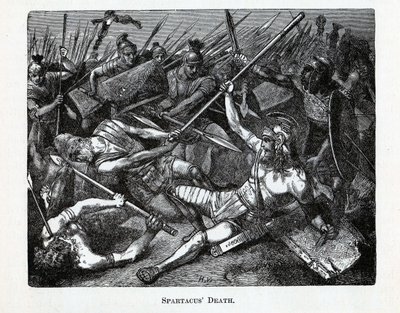Morte de Spartacus, 1882 de Unbekannt