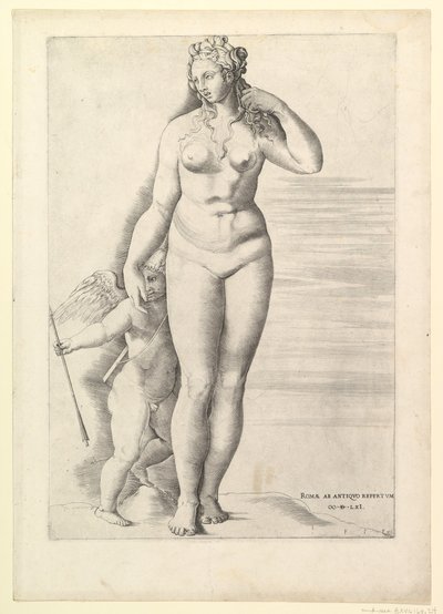 Vidro romano magnífico Vênus e Eros, 1561. de Unbekannt
