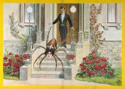 Cartaz da Mulher-Aranha, 1922 de Unbekannt