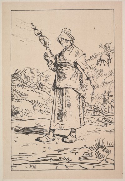 Spinner de Auvergne, 1830-99. de Unbekannt