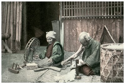 Fiação de algodão, Japão, 1904 de Unbekannt