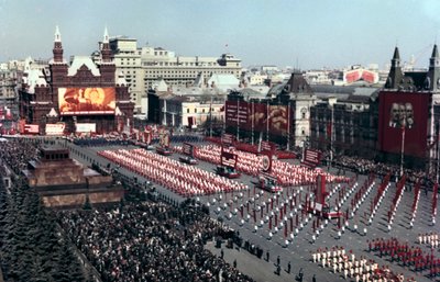 Parada esportiva, Praça Vermelha, Moscou, 1972 de Unbekannt