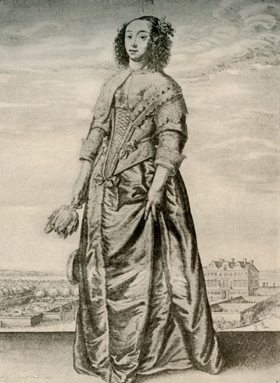 Primavera - Vestido interior elegante de uma senhora inglesa, reinado de Carlos I, c1620-1640, 1937 de Unbekannt