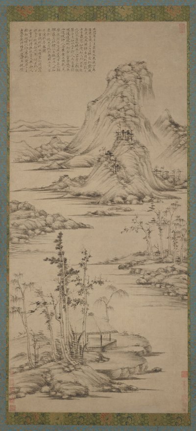 Spring Mists over a Riverside Pavilion, dinastia Ming, 1368-1644. de Unbekannt