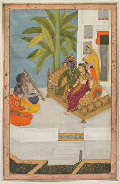 Sri Raga: Uma ilustração de uma série Ragamala, c. 1740. de Unbekannt