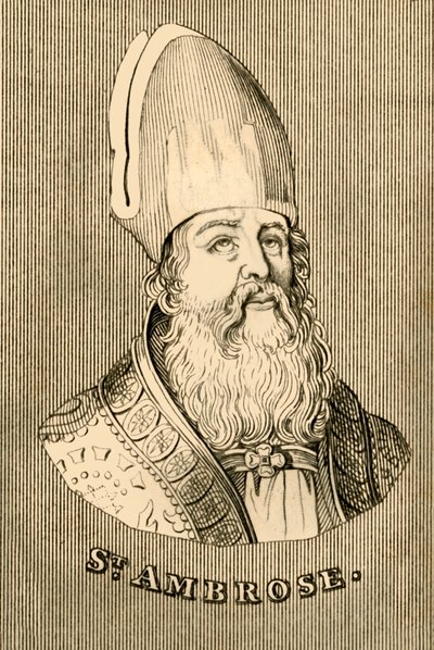 São Ambrósio, c340-397, 1830. de Unbekannt