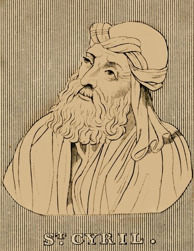 São Cirilo, c376-444, 1830. de Unbekannt
