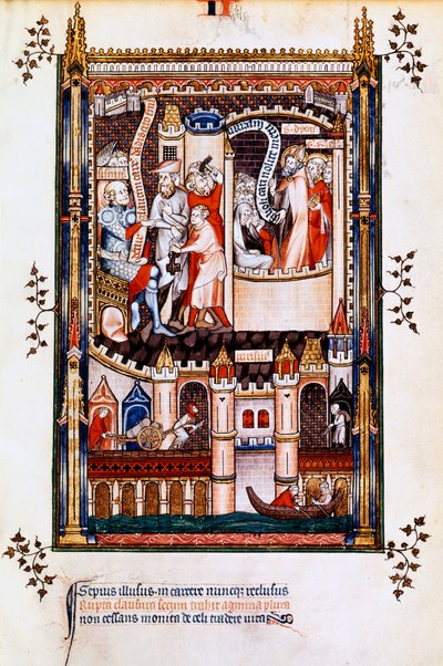 St. Denis, St. rústico e St. Eleutério prisão, 1317 de Unbekannt